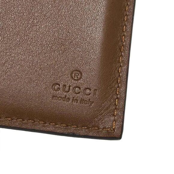 GUCCI GG Plus GG Supreme,GG Emblem,Long Card Case Beige Brown PVC - 425-081325 - Picture 4 of 4